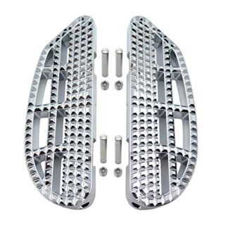 HTTMT- USMT216-109B-CD- Chrome Dominator Passenger Floorboard Knob Compatible With 2000-19 SoftailHarley Softail Slim Street Glide Road King Electra Glide [See Fitment]