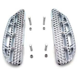 HTTMT- USMT216-109C-CD- Dominator Passenger Footboard Kit Compatible With Harley 2006-2019 Dyna Fat Bob Wide Glide Road King Low Rider Chrome [See Fitment]