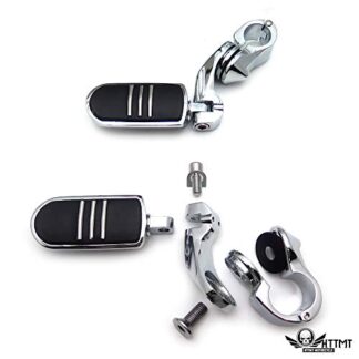 HTTMT- USMT216-111+216-117- Streamliner Foot Peg w/Short Adjustable Mount Kit 2.5" Compatible With 1.25" Engine Guard Yamaha Kawasaki Harley Davidson Harley Davidson See Fitment