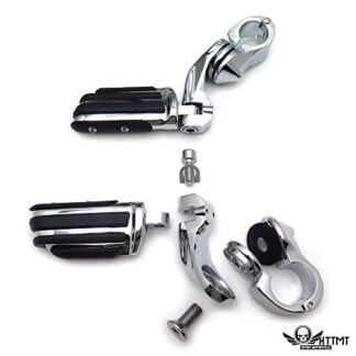 HTTMT- USMT216-111+216-118- Foot Peg w/Short Adjustable Mount Kit 2.5" Compatible With 1.25" Engine Guard Tri Glide Har Yamaha Kawasaki Harley Davidson See Fitment