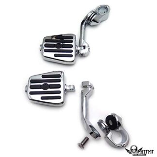 HTTMT- USMT216-112+216-114A-CD- Furious Avenger Skull Chrome 5" Highway Foot Peg 1.25" 1 1/4in 32mm Engine Guard