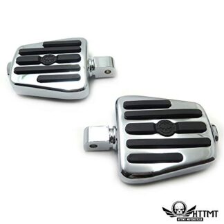 HTTMT- USMT216-114B+PA004X2 -Replacement of Mini Wing Skull peg Footpegs For Yamaha Road Star Warrior 2002-2009 Front 2008