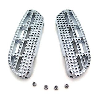 HTTMT- USMT216-122A-CD- Chrome Dominator Passenger Footboard Compatible With Harley Touring Road Street Glide 1993-2019 Ultra Limited Road Glide [See Fitment]
