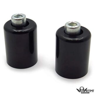 HTTMT- USMT220-009-BK-NOLOGO- Black Bar Ends Handlebar Compatible With 95-12 Kawasaki Ninja ZX6R/06-07 ZX10R/00-05 ZX12R