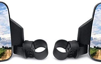HTTMT UTV-001- UTV Side Mirror Compatible with 1.75" 2" Clamp Polaris Ranger RZR 800 900 1000 Turbo CAN-AM