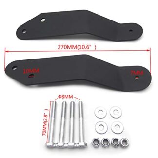 HTTMT- UTV-101-42" LED Light Bar Upper Roof Windshield Bracket Compatible With Can-Am Maverick COMMANDER [See Fitment]