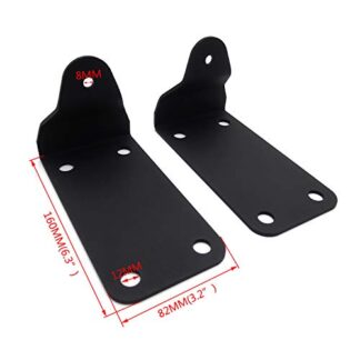 HTTMT- UTV-102- Hidden Bumper 30inch 40inch LED Light Bar Mounting Bracket Compatible With 10-18 Dodge Ram 2500 3500