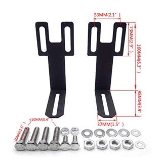 HTTMT -UTV-103- Compatible With 03-19 Dodge Ram 2500/3500 Hidden Bumper 32" LED Light Bar Adjustable Bracket