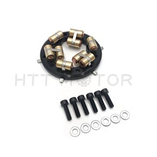HTTMT Variable Aluminum Alloy Pressure Clutch Plate For 1998-2017 Touring Big Twin Next Generation Low Profile (40% more clamping force) [P/N: EPC007]