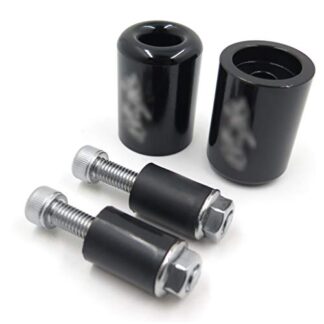 HTTMT- Weight Bar End Black Rubber For 87-12 Kawasaki Ninja 250R EX250/06-12 650R EX650R