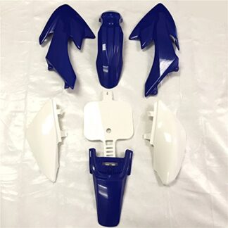 HTTMT XFY- Motorcycle Blue Plastic Fender Kit Body Work Fairing Kit Compatible with CRF XR XR50 CRF50 Clone 125CC Pit Dirt Bike
