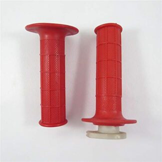HTTMT XH4041- Motorcycle Red 25mm 1" Hand Grips Compatible with Sport Bike Dirt Bike Offroad APRILLA BMW DUCATI TRIUMPH YAMAHA KAWASAKI SUZUKI
