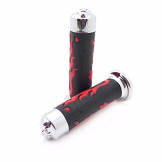 HTTMT XH4071- Comfort Red Gel Hand Grips 25mm 1" Compatible with Sportsbike Motorcycle ATV KTV CB