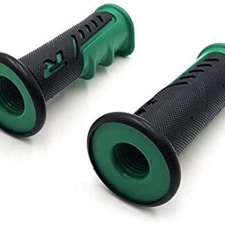 HTTMT XH4077- Rubber Green Comfortable Hand Grips 7/8" 22mm Compatible with Universal ATV Bike Cafe Racer