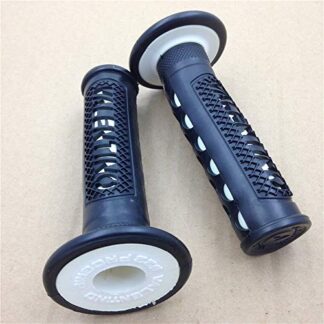 HTTMT XH4088- WATERCRAFTS"Valentino" Grip WHITE Compatible with ATV QUAD YAMAHA KAWASAKI POLARIS SEADOO BOMBARDIER JET SKI BRUIN GRIZZLY KODIAK(7/8" BOTH SIDE)