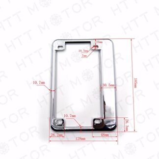 HTTMT - for Yamaha Harley Scooter Chopper Motorcycle License Plate Frame Chrome [P/N: MT294-004-CD]