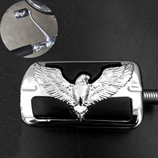 High Quality Eagle Hawk Emblem Willie G.Skull Shifter Peg For Harley Electra Wide Super Low Glide Softail XLX CHROMED