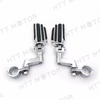 Highway Radical Flame Foot Pegs Clamps 1.25" For Harley Sportster 883 1340 XL120