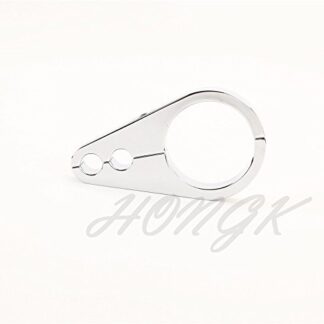 HongK- 1 1/4" Chrome Brake Clutch Alloy Cable Part Clamp Clip Bar For Harley Davidson