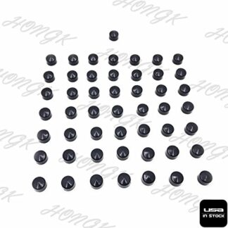 HongK- 50 Piece Black Cap Dress Kit for 07-17 Harley Touring Engine Trans Primary More