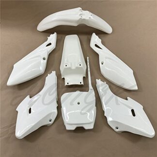 HongK- 7 PCs White Plastic Fairing Body Cover Kits For Baja Dirt Runner 125