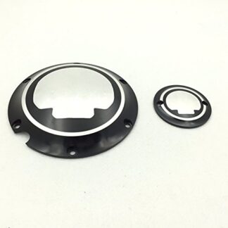 HongK- Black Chrome Skull Engine Derby Timer Cover For For Harley Davidson XL1200C Sportster 883 XL 1200X Forty-Eight Seventy Two Roadster Iron