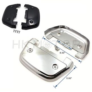 HongK- Black Passenger Footboard Covers For 2006-later Dyna/ 1986-later FL Softail