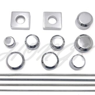 HongK- Chrome Fork Axle Caps Covers For 1999-2011 Suzuki Gsx-R 1300 R Hayabusa Gsxr1300