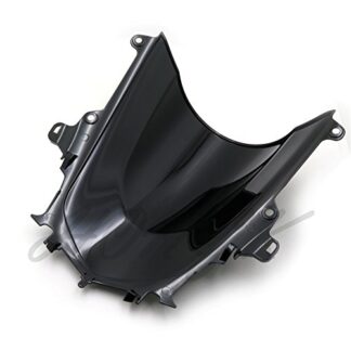 HongK- Double Bubble Windshield WindScreen For 2015-2016 Yamaha YZF 1000 R1 15 16 Black