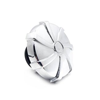 HongK- GAS CAP CHROME FLAME CUSTOM FOR HARLEY 84-15 FUEL TANK SCREW IN