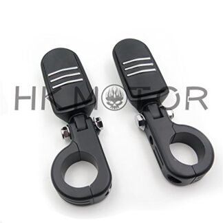HongK- No.117-Black 1.5" FootPeg P-Clamp mounting Bracket For YAMAHA Roadstar KAWASAKI