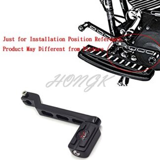 HongK- Rear Heel Shift Lever SKULL Shifter Peg For Harley Road Glide 2018 17 16 15 Black
