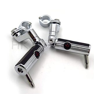 HongK- Replacement of 2x Motorcycle High Class Aluminum Front Foot Pegs Kit For 1.5" Engine Guard Bar