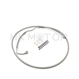 HongK- Replacement of Upper Front Brake Line +10" Kit 09-13 Harley Touring w/ABS 12" Monkey Handlebars Chrome