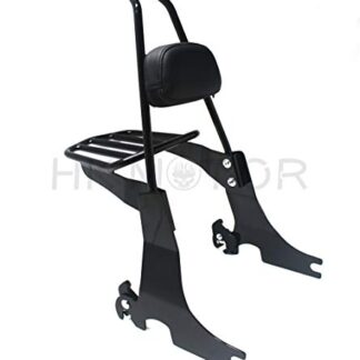 HongK- Replacement of sissybar backrest Detachable luggage rack Harley Sportster 04-16 Black