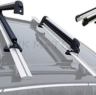 HongK- Rooftop SnowRack Plus Ski Rack for Cars Fits 6 Pairs Skis or Fits 4 Snowboard