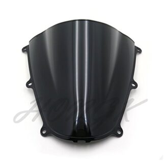 HongK- SMOKE BLACK DOUBLE BUBBLE WINDSCREEN WINDSHIELD FOR 2005-2006 HONDA CBR600RR