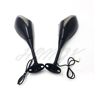 HongK- Turn Signal Mirrors LED light For 03-12 Honda Cbr 600Rr 04-07 Cbr1000Rr gloss black