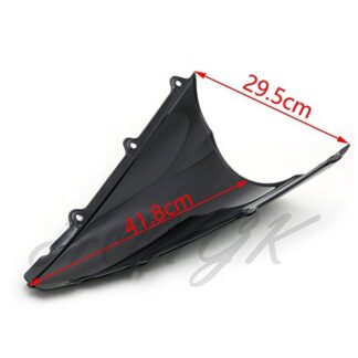 HongK- Windscreen Windshield Double Bubble for Yamaha YZF R1 2002-2003 02 03 Black