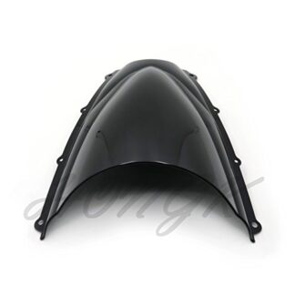 HongK- Windshield WindScreen Double Bubble For 2006 2007 2008 Triumph Daytona 675 Black