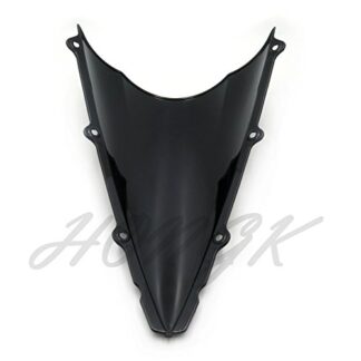 HongK- Windshield Windscreen Double Bubble For Yamaha YZF 1000 R1 2002-2003 Black E1