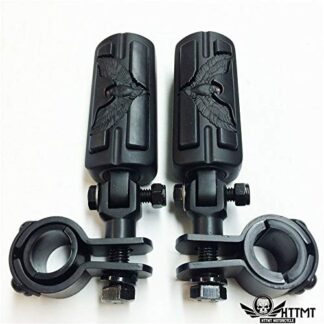 Htt Eagle Hawk Forme 2,5 cm 1–1/10,2 cm Highway Radical Stiletto 1 364 m Pinces Colliers de serrage pour Harley Sportster Corps noir en caoutchouc Noir