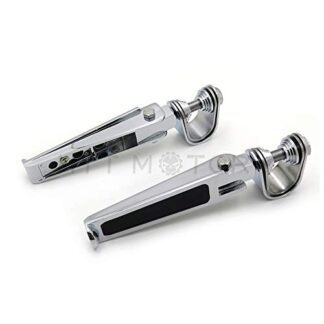 Htt- Fit 2,5 - 3,2 cm 1 1/10,2 cm Repose-pieds Garde Moteur Chrome Fixation ajustable pour Harley Fxstsb Bad Boy FXS Dyna Dyna Wide Glide EFI Fxdwgi