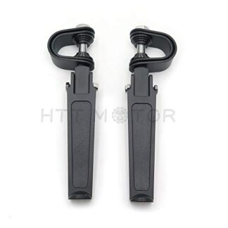 Htt- Fit 2,5 - 3,2 cm 1 1/10,2 cm Repose-pieds Garde Moteur Noir Fixation ajustable pour Harley Fxstsb Bad Boy FXS Dyna Dyna Wide Glide EFI Fxdwgi