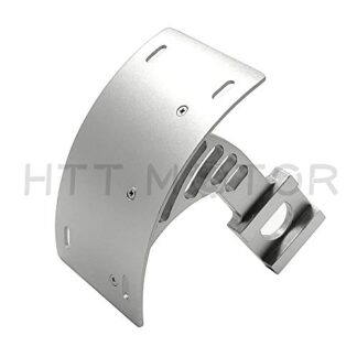 Htt Moto Argent Vernis vertical courbe support Bracket Tag support de plaque d'immatriculation pour 1998–2003 Suzuki TL 1000R/1999–2012 Suzuki GSX 1300r Hayabusa B-king