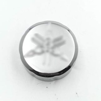 Htt Moto Chrome Bouchon de réservoir de liquide Coque "*" gravé pour 2001–2002 Yamaha Yzf-r6/2006–2008 Yamaha Yzf-r6/2000–2003 Yamaha Yzf-r1 (pour Yamaha avec 35 mm de diamètre intérieur rond Réservoir)