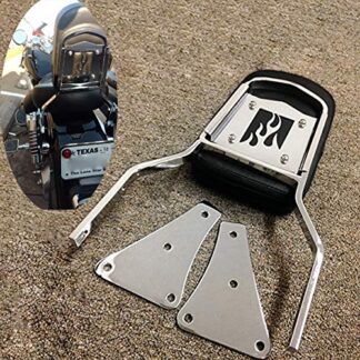 Htt Moto Chromé Flamme dossier Sissy Bar avec cuir Pad pour 1986–2013 Kawasaki Vulcan 1500 Classic