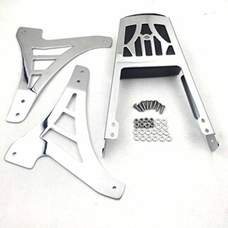 Htt Moto Chrome dossier Sissy Bar avec pad en cuir pour 1995–2003 Harley Davidson Sportster 883 Xl883 1200 Xl1200