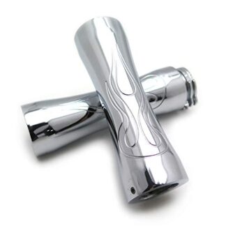 Htt Moto Flamme Style 2,5 cm Poignées pour Harley Sport Tour Glide Fxrt Chrome