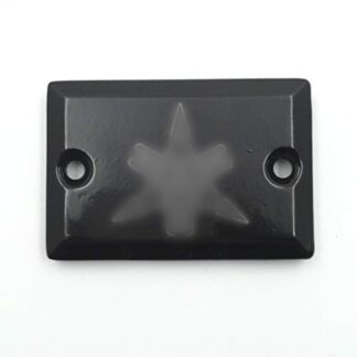 Htt Moto Noir Bouchon de réservoir de liquide de frein Coque "*" gravé pour moto Moto Moto Yamaha 535/700/750/Virago 1000/Virago 1100